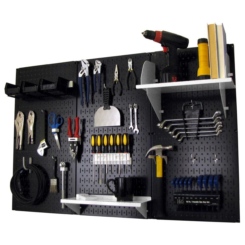 Wall Control 32 in. x 48 in. Metal Pegboard Standard Tool Storage Kit