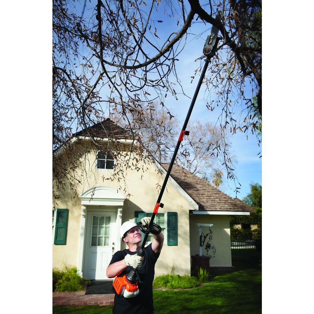 Gas Pole Saw Pruner Reach 15ft w/ Extension Automatic Chain Oiler Heavy