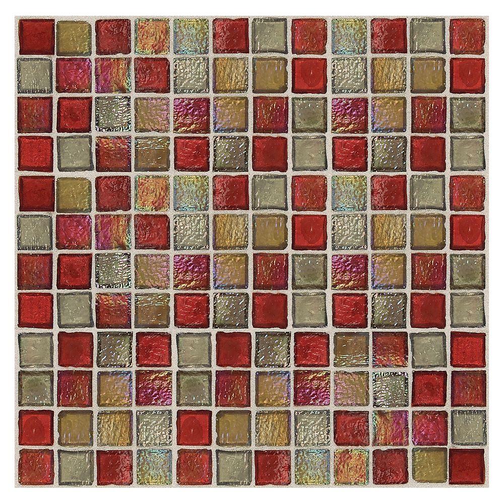 Daltile Egyptian Glass Gallery 12 in. x 12 in. x 6 mm Glass Face