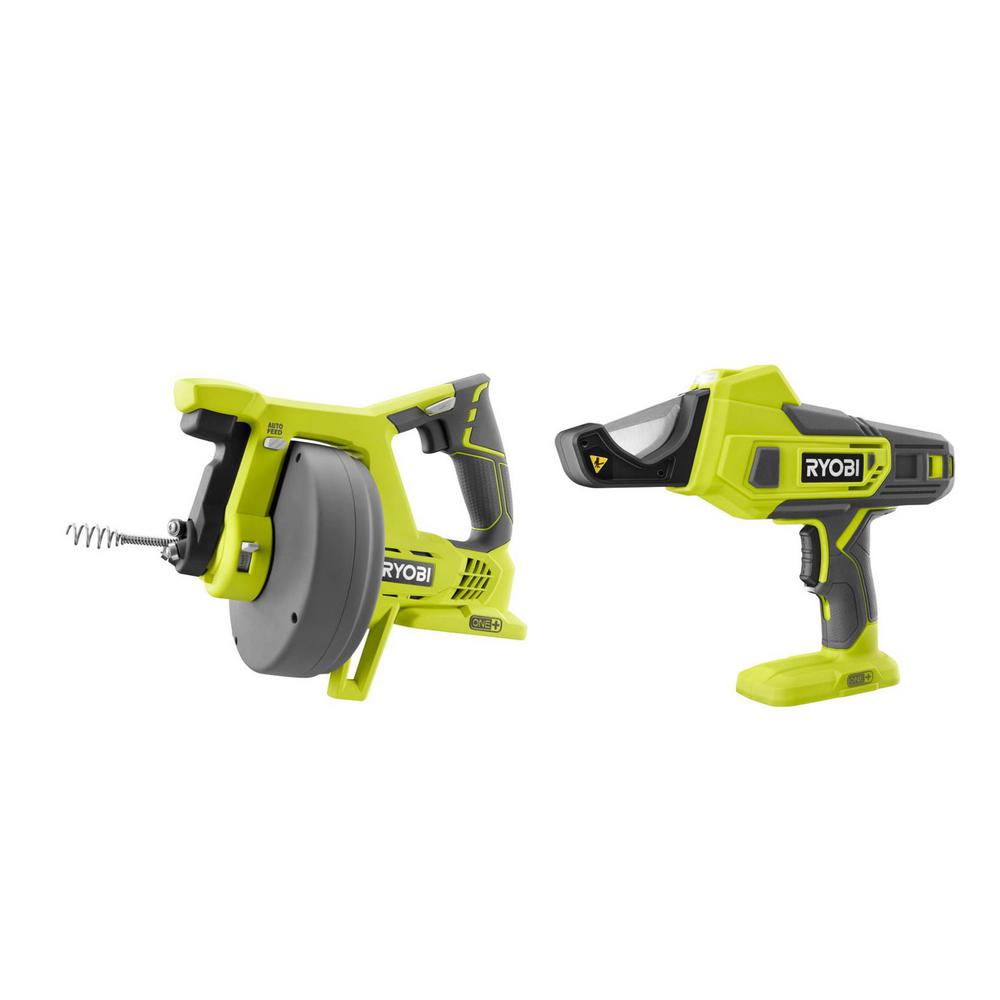 RYOBI ONE+ 18-Volt Drain Auger with Cordless PVC and PEX Cutter (Tools