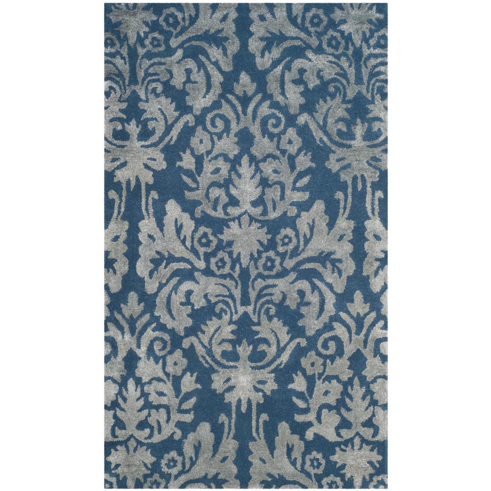 Safavieh Bella Navy Gray 3 Ft X 5 Area Rug Bel156b The Home Safavieh Bella Navy Gray 3 Ft X 5 Area Rug