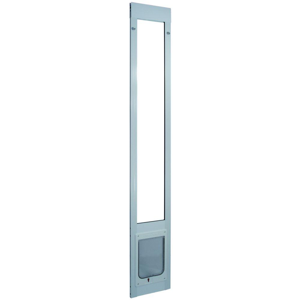 Pet Doors Exterior The Home Depot 7 5 In X 10 Large Kat White Aluminum Pet