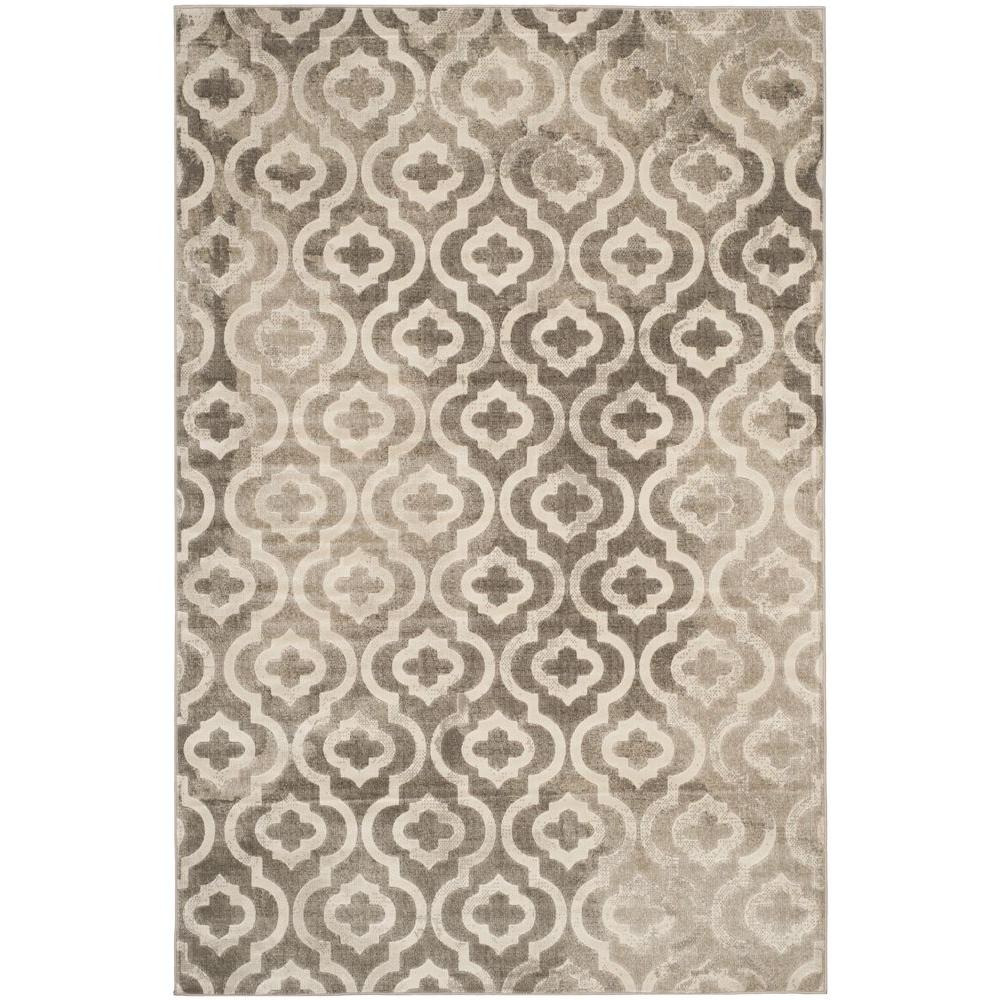 Safavieh Porcello Grey Ivory 6 Ft X 9 Area Rug