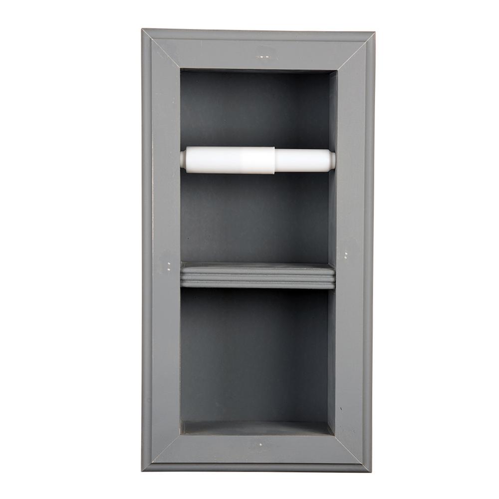 Newton Recessed Toilet Paper Holder 22 In Primed Vertical Newton Recessed Toilet Paper Holder 22 In Primed Vertical Wall Hugger Frame Gray