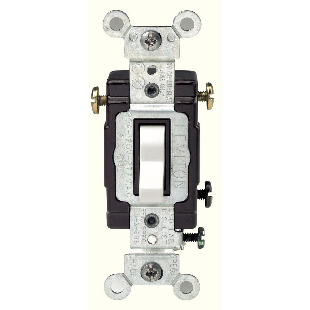 Leviton 20 Amp 120/277-Volt 3-Way Commercial Grade AC ...