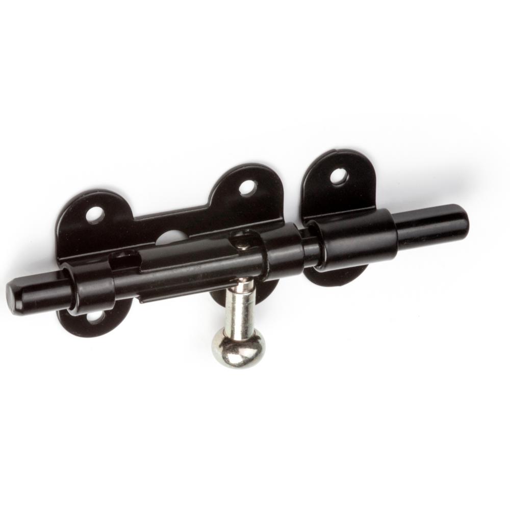 4-1/2 inch Iron Black Barrel Sliding Lock