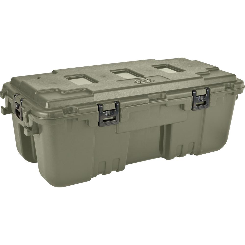 Plano 108 Qt Sportsman Trunk Olive Green 181976 The Home Depot