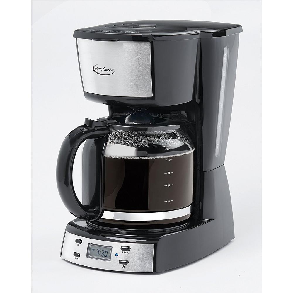 Betty Crocker 12Cup Automatic Shutoff Black Coffee Maker BC2809CB