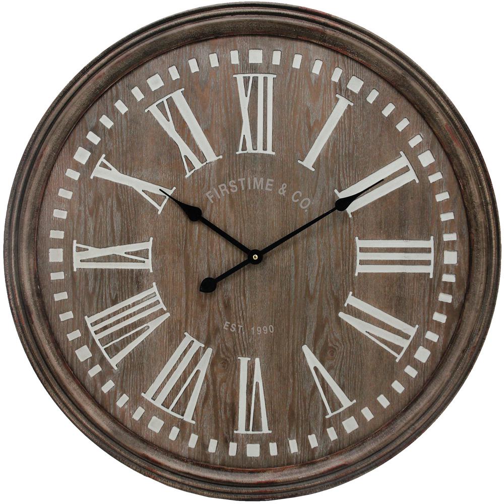 Firstime Co 31 In Carver Farmhouse Wall Clock 31083 Firstime Co 31 In Carver Farmhouse Wall Clock 31083