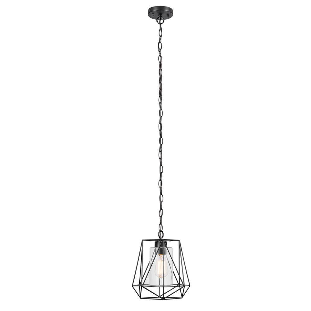 Weather Resistant Outdoor Pendants Modern Hanging Sansa 1 Light Black Outdoor Indoor Hanging Pendant