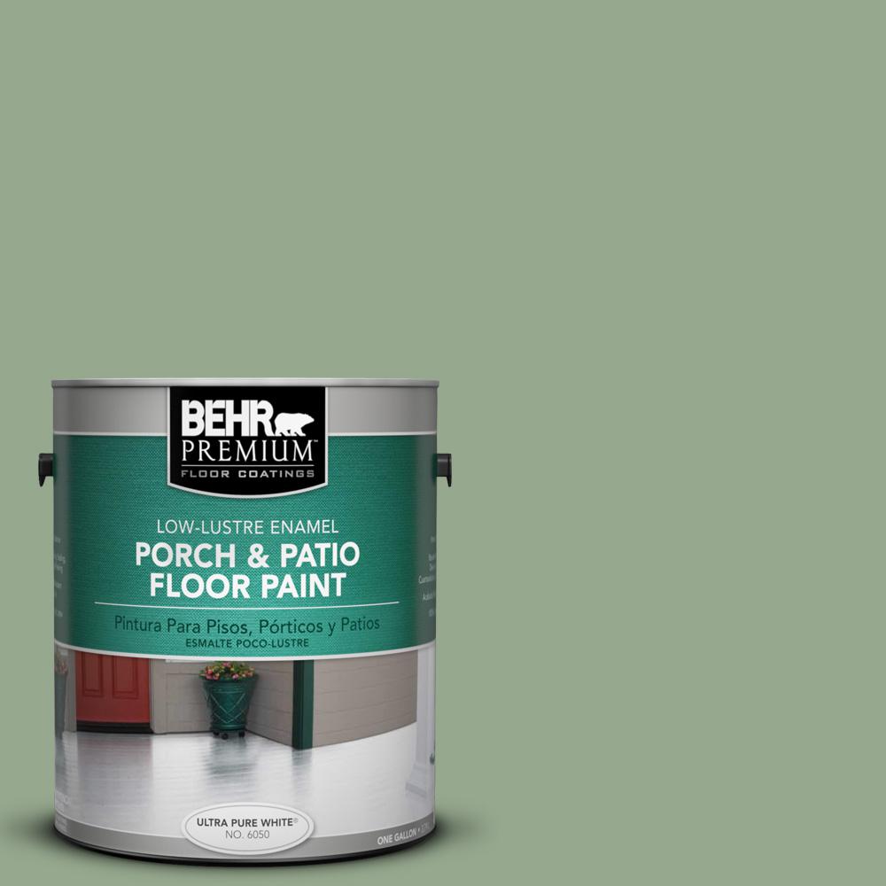 BEHR Premium 1 gal. PPU1105 Pesto Green LowLustre Porch and Patio