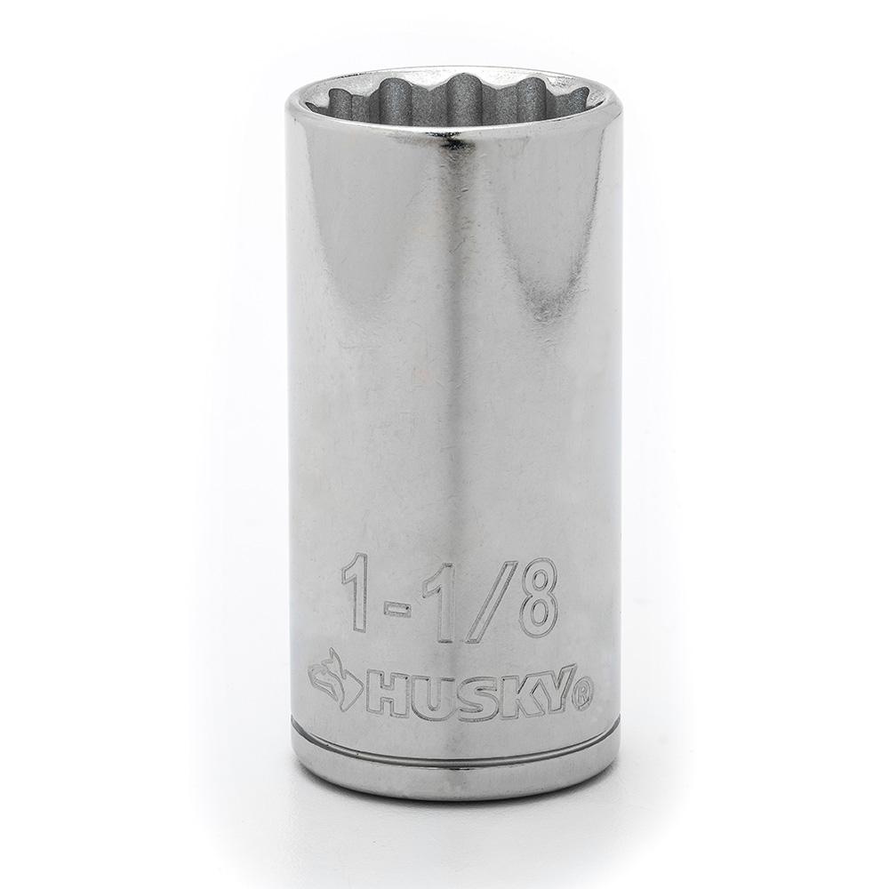 Husky 1/2 in. Drive Deep 11/8 in. Socket (12Point)H2D12PDP1I18 The