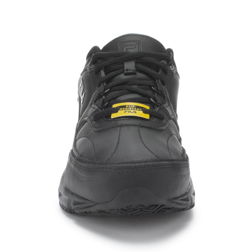 Fila Men's Memory Workshift Slip Resistant Athletic Shoes Soft Toe BLACK Size 11.5(M) Fila Men's Memory Workshift Slip Resistant Athletic Shoes Soft Toe BLACK Size 11.5(M)