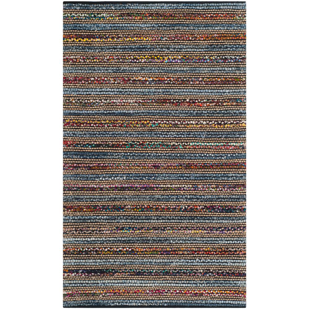 Safavieh Cape Cod Natural/Blue 5 ft. x 8 ft. Area Rug CAP352A-5 - The ...