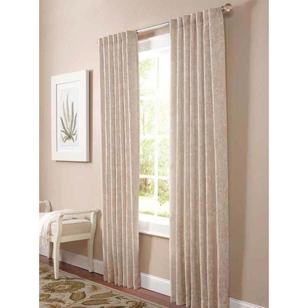 Martha Living Window Treatments The Home Depot Fl Scroll Light Filtering Window