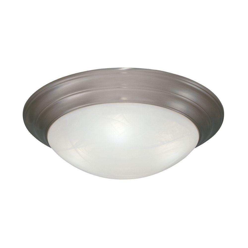 Pewter Flush Mount Lights Lighting The Home Depot Clovis Collection 2 Light Pewter Ceiling Flushmount