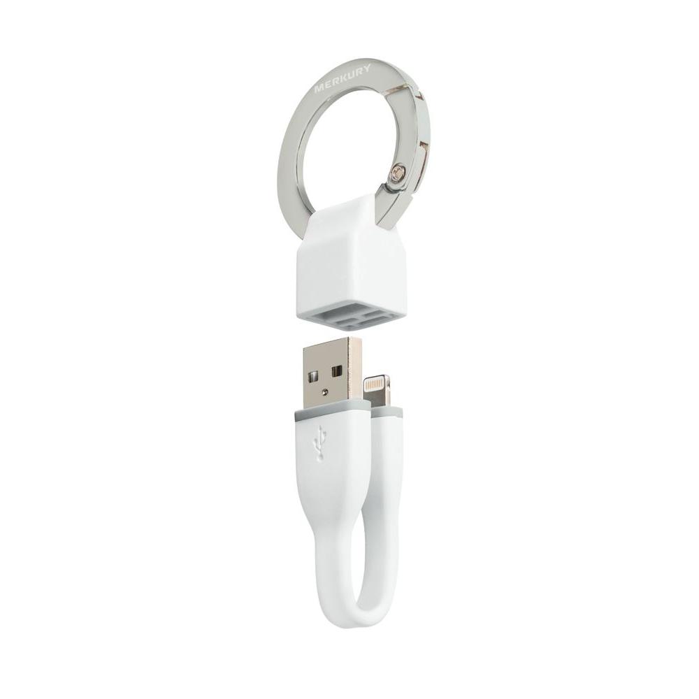 Merkury Innovations PowerLoop Apple MFi Certified Lightning to USB Keychain, White-MI-SCA68-199 - The Home Depot
