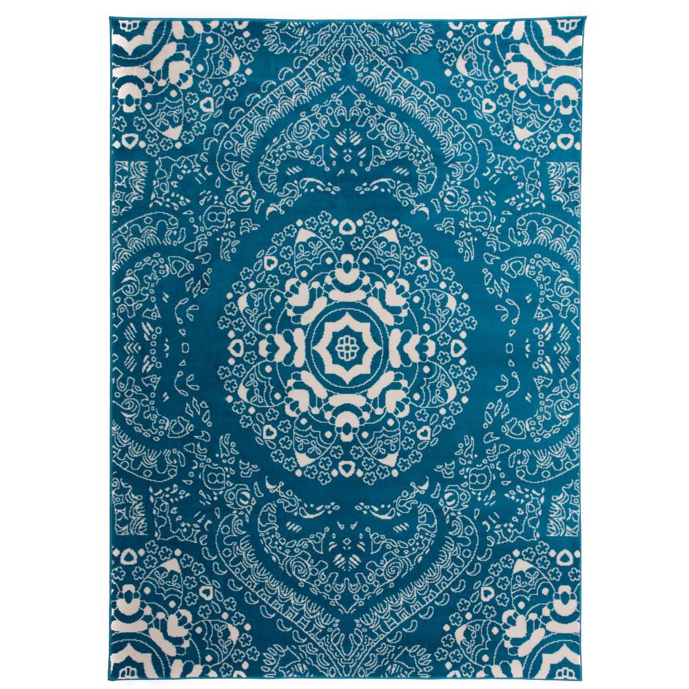 World Rug Gallery Transitional Medallion Design Fl Area Blue World Rug Gallery Transitional Medallion Design Fl Area Blue 5