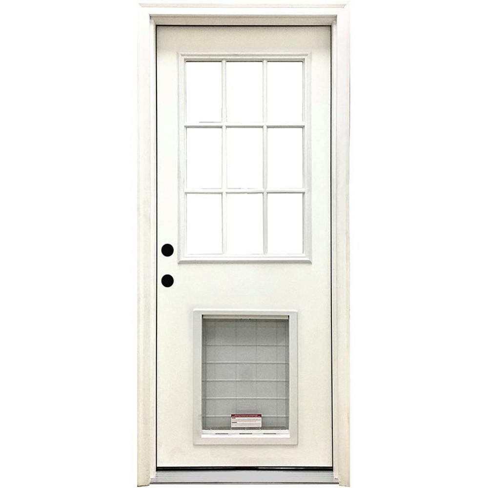 Pet Door Exterior Doors Doors & Windows The Home Depot