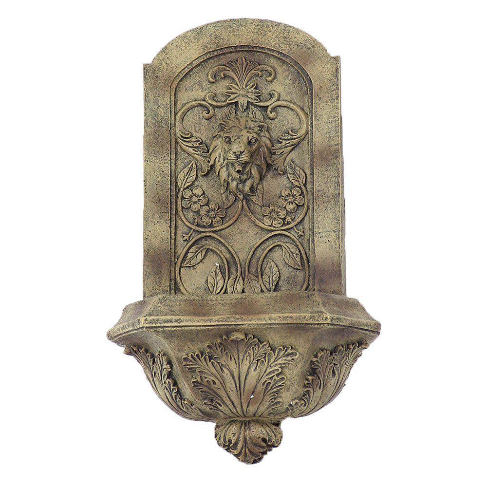 UPC 819804010012 product image for Sunnydaze Decor Florentine Stone Electric Powered Decorative Lion Wall Fountain | upcitemdb.com