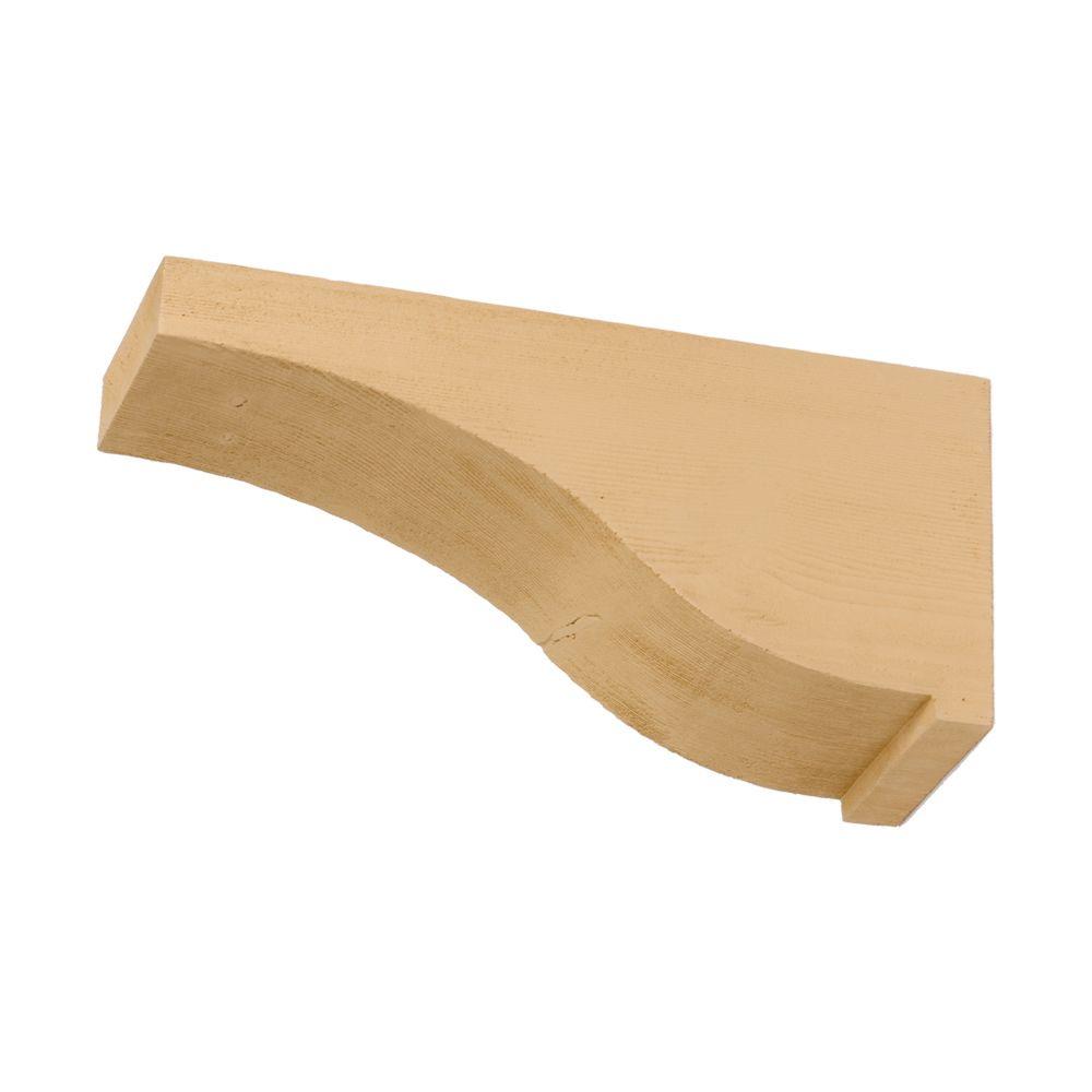 Fypon 4 In X 7 In X 15 In Polyurethane Timber Corbel Cor7x15x4s