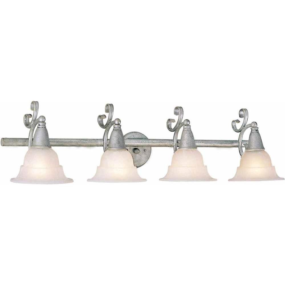 Filament Design Lenor 4Light Platinum Rust Incandescent Wall Bath