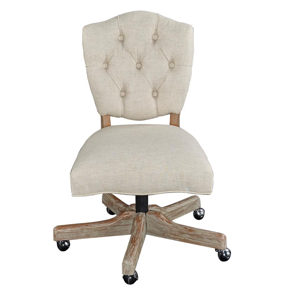 Linon Home Decor Fallon White Office Chair Thd00682 The Depot Linon Home Decor Fallon White Office