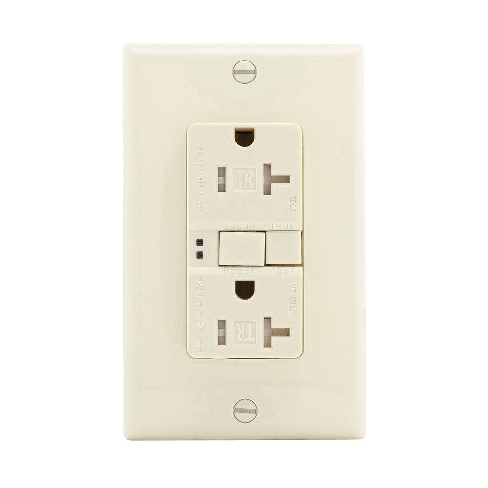 Eaton GFCI SelfTest 20A 125V Tamper Resistant Duplex Receptacle with