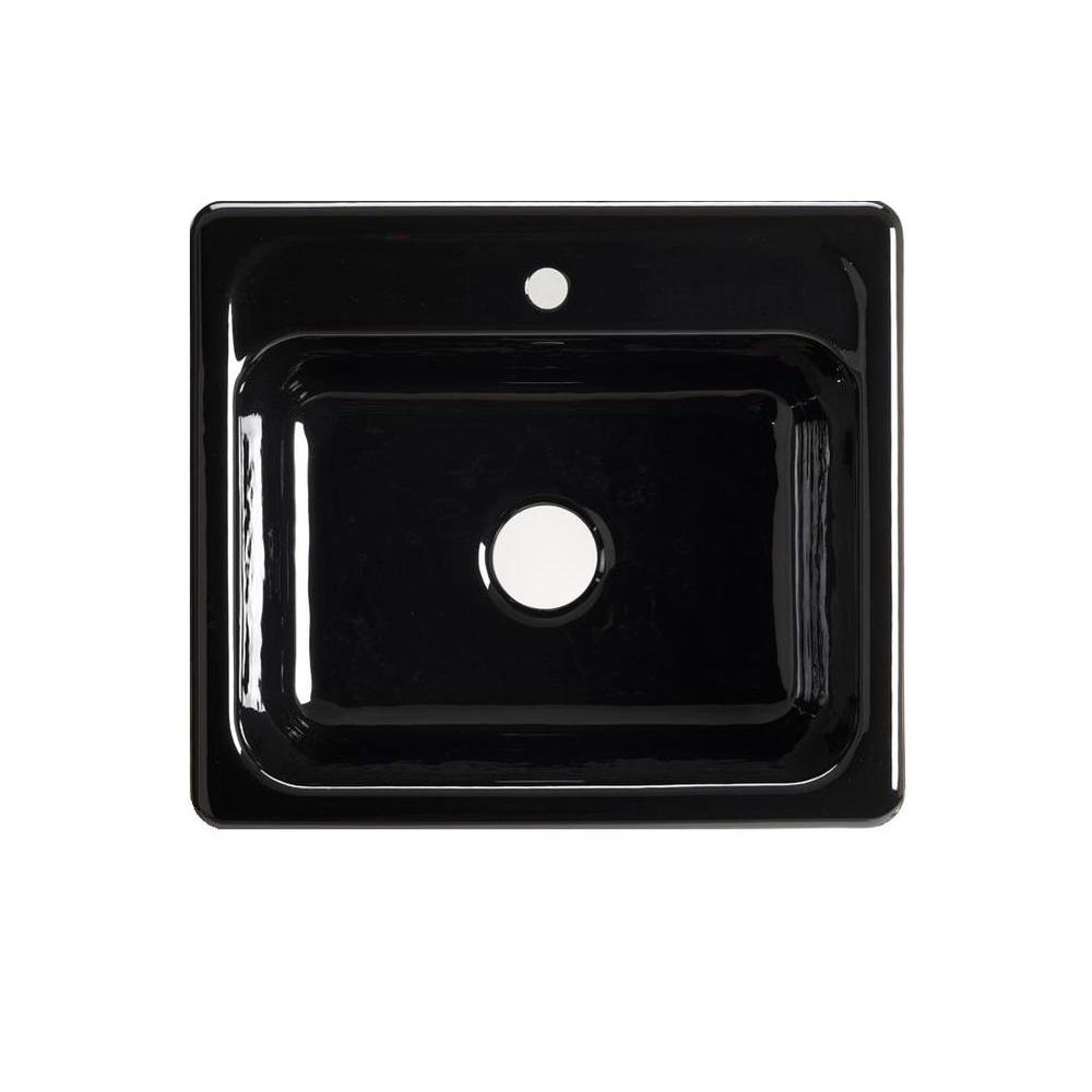 KOHLER Mayfield Drop In Cast Iron 25 In 1 Hole Single Bowl