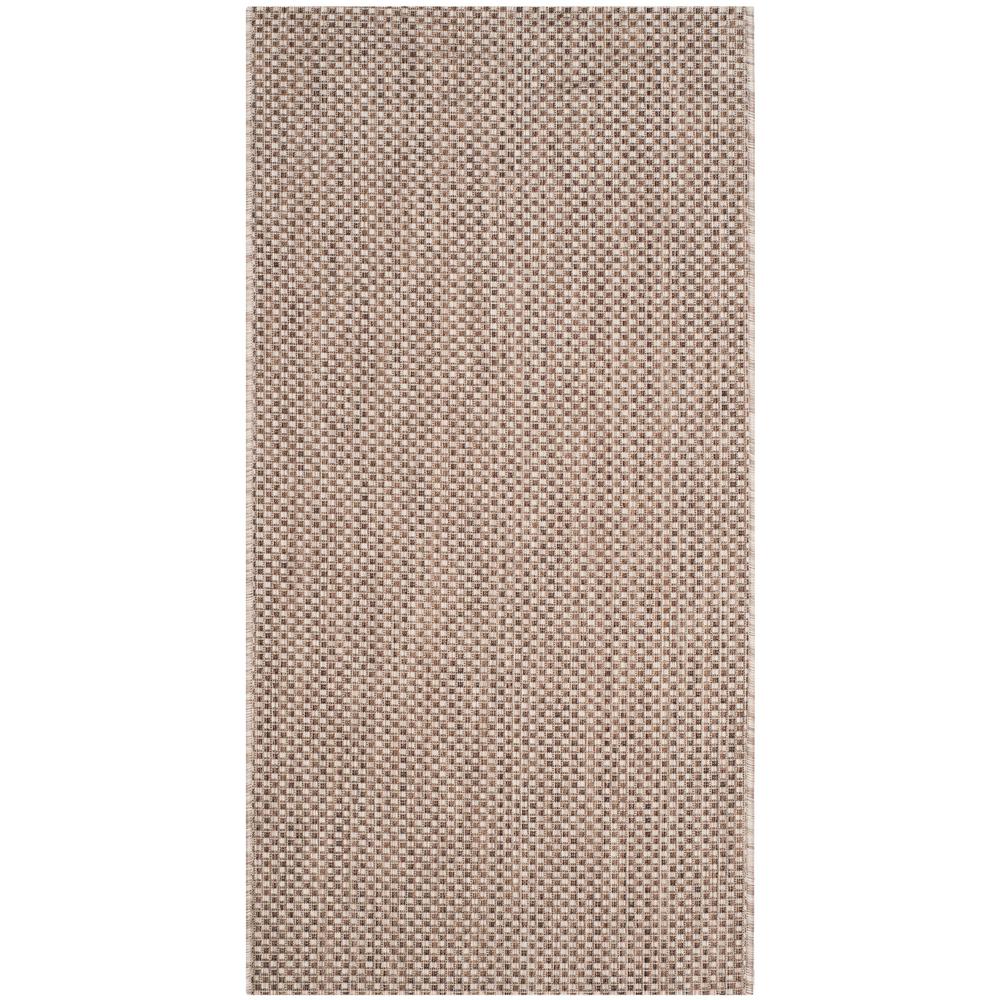 Safavieh Courtyard Beige Brown 3 Ft X 5 Indoor Outdoor Area Rug