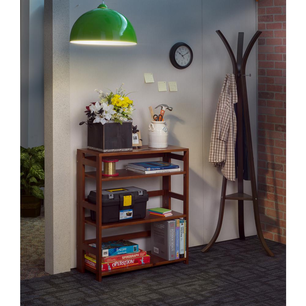 Niche Flip Flop Cherry 3Shelf 30 in. Wide Folding BookcaseFF3430CH