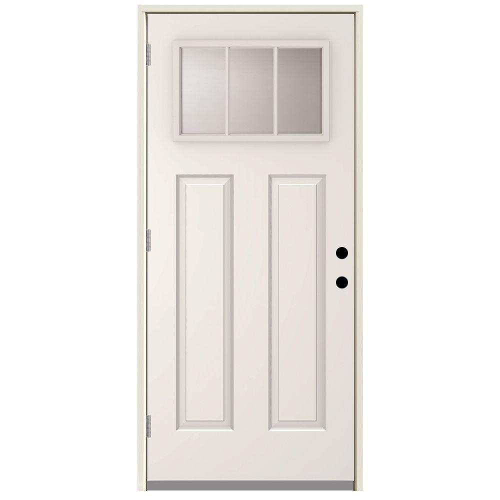 Steves & Sons 32 in. x 80 in. Premium Half Lite Primed White Steel ... Steves & Sons 32 in. x 80 in. Premium Half Lite Primed White Steel ...
