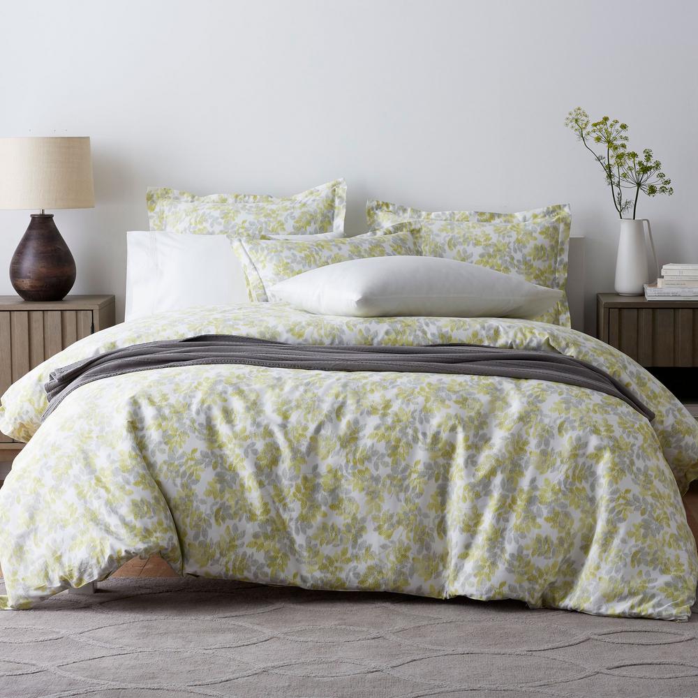 The Company Whispering Leaves Sateen Queen Duvet Cover 50326d Whispering Leaves Sateen Queen Duvet Cover