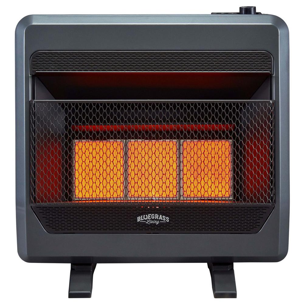 BLUEGRASS LIVING 26 in. 30,000 BTU TStat Control Vent Free Propane Gas