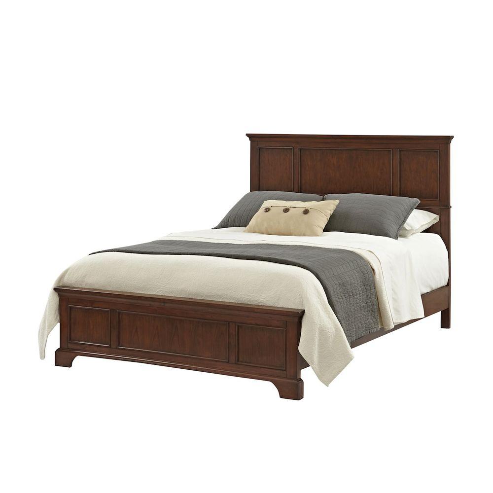 Home Styles Chesapeake Cherry Queen Bed Frame-5529-500 - The Home Depot