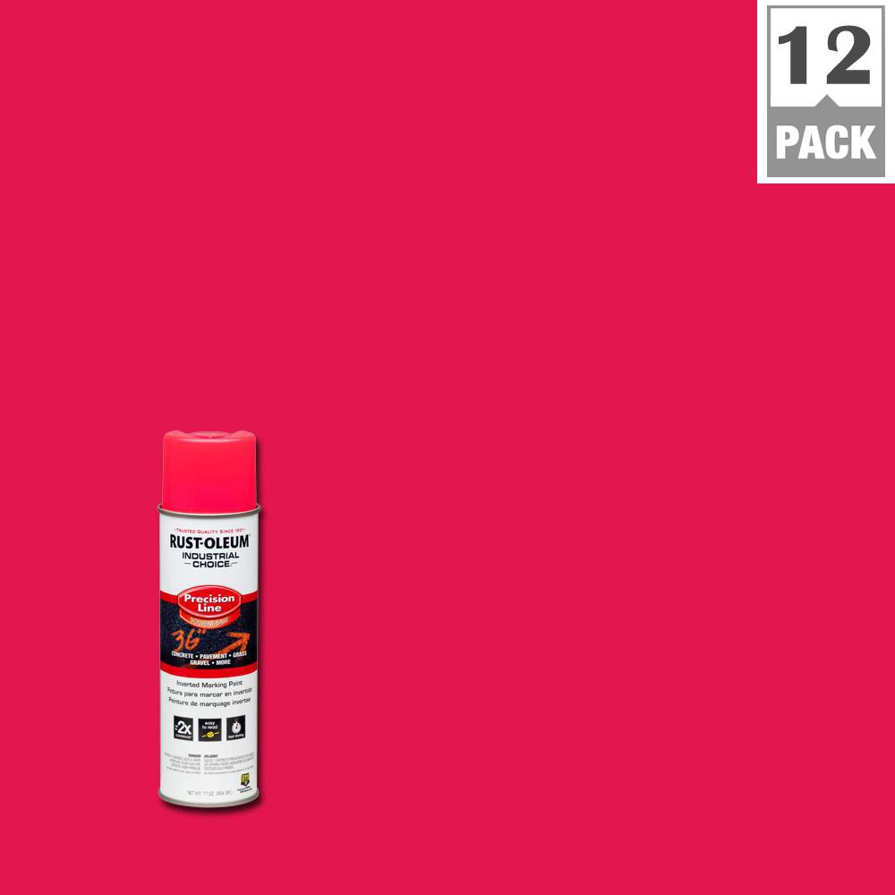 Fluorescent Pink Paint The Home Depot M1600 System Precision Line Solvent Based Fluorescent Pink Inverted Marking Spray Paint