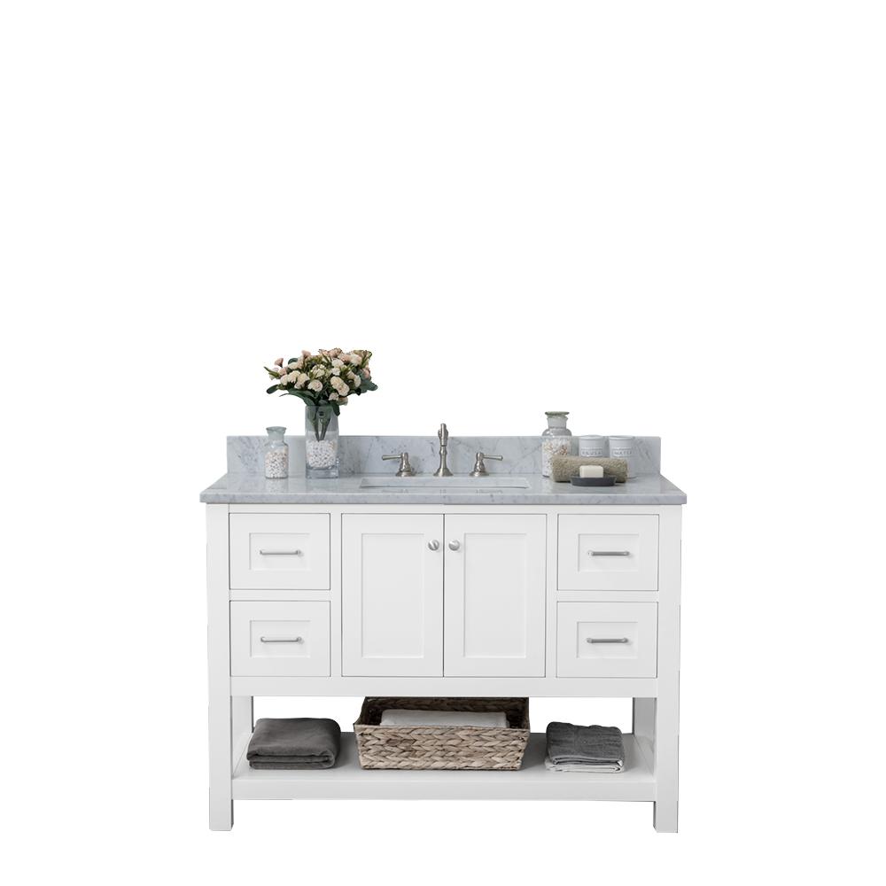 Alya Bath Wilmington 48 in. W x 34.2 in. H x 22 in. D Bath Vanity in