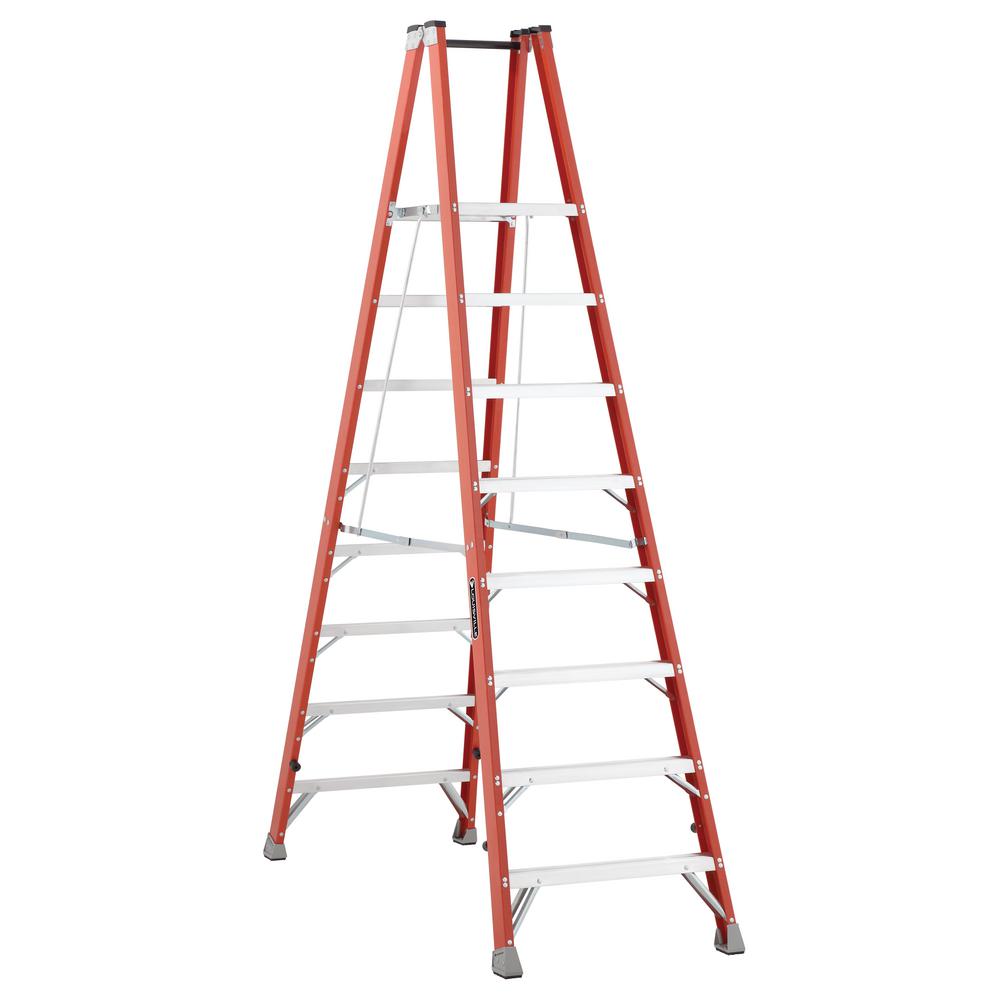 Louisville Ladder 8 ft. Fiberglass Twin Platform Step Ladder with 300 lbs. Load... by Louisville Ladder