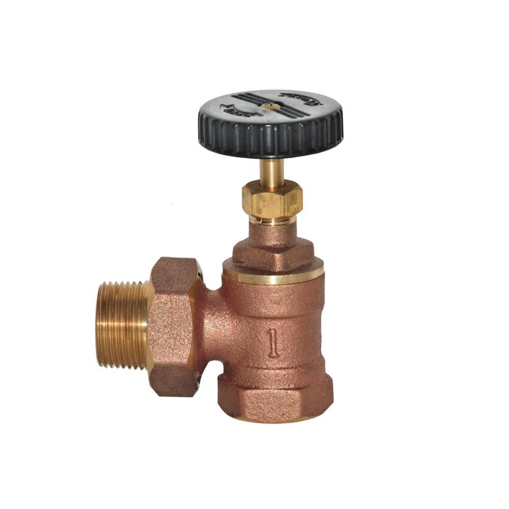 1 in. Steam Radiator Angle Valve-A1090F - The Home Depot