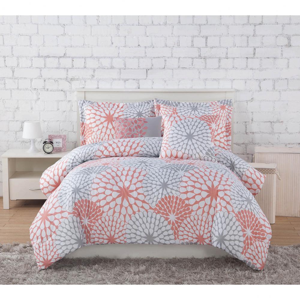Project Generation Stella C Grey 5 Piece Full Queen Comforter Project Generation Stella C Grey 5 Piece Full Queen Comforter Set