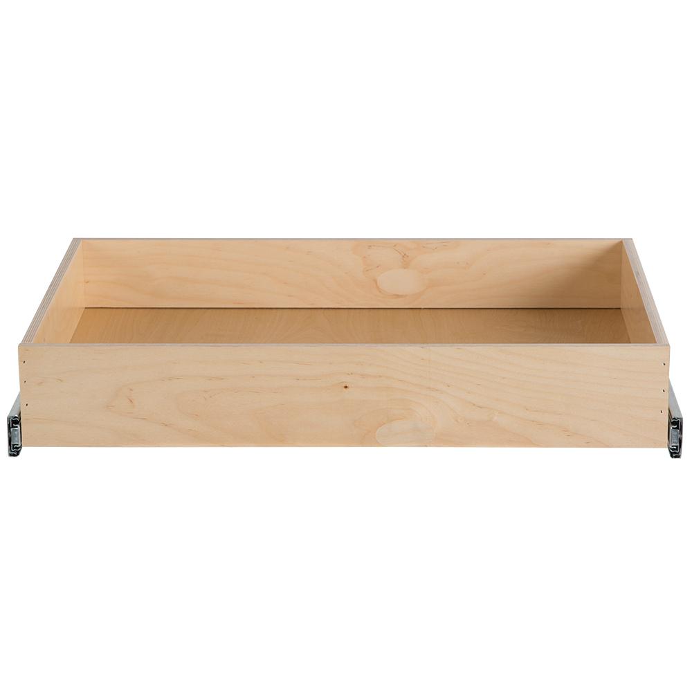 Hampton Bay 25.86 in. x 4.33 in. Unfinished Pull Out Plywood Drawer ...