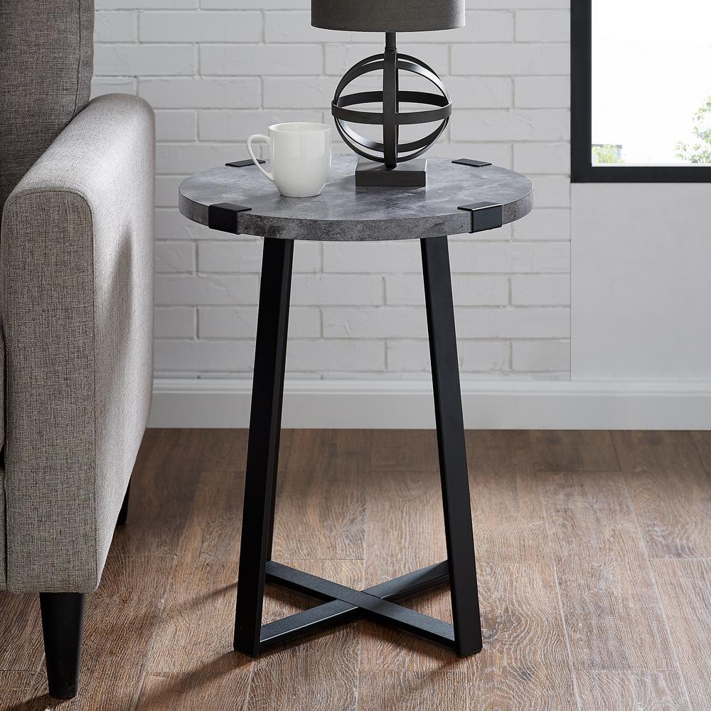 Walker Edison Furniture Company 18 In Dark Concrete Urban