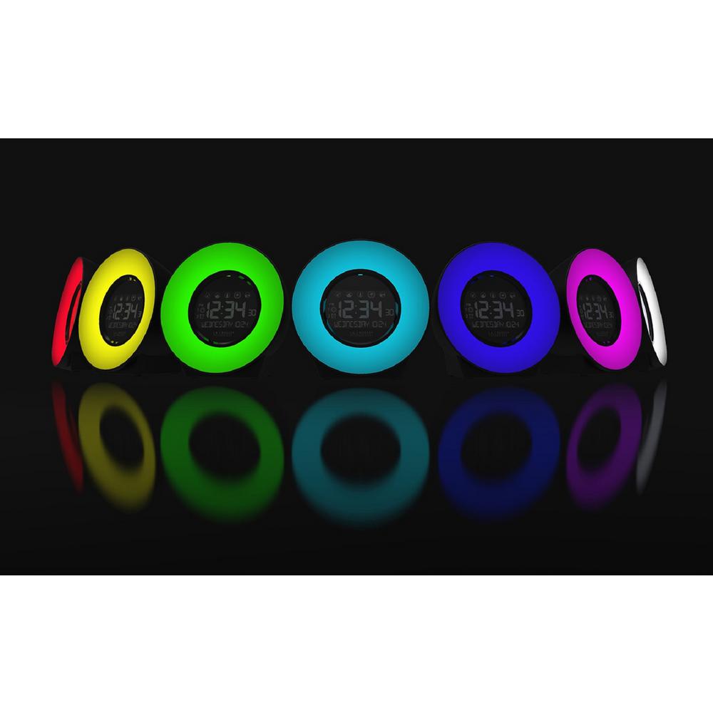La Crosse Technology Color Mood Light Alarm Clock With Nature Sounds C85135 The Home Depot - Colored Light Alarm Clock La Crosse Technology Color Mood Light Alarm Clock With Nature Sounds C85135 The Home Depot - Colored Light Alarm Clock