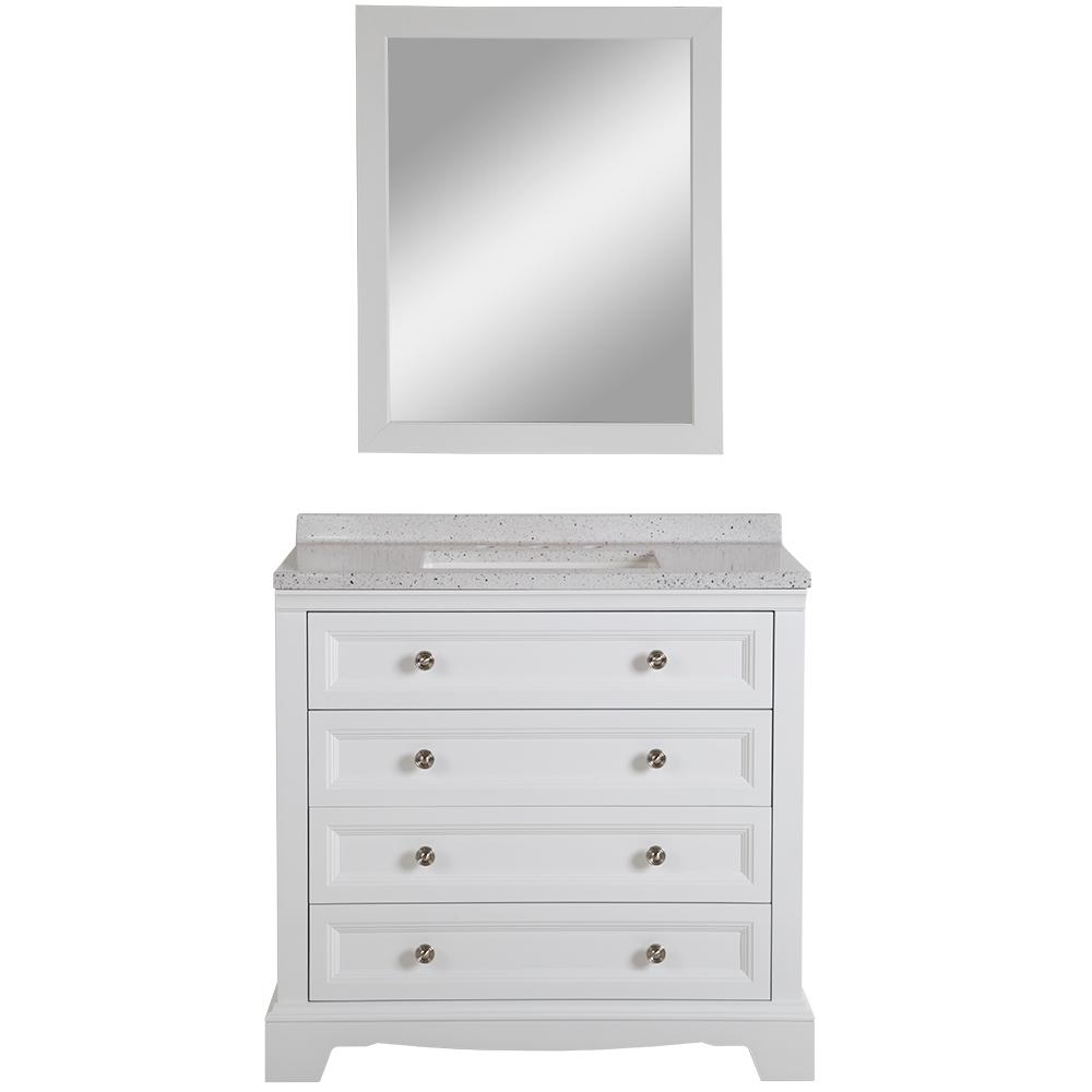 Home Decorators Collection Windsor Park 37 6 In W Vanity White Home Decorators Collection Windsor Park 37 6 In W Vanity White With Solid Surface