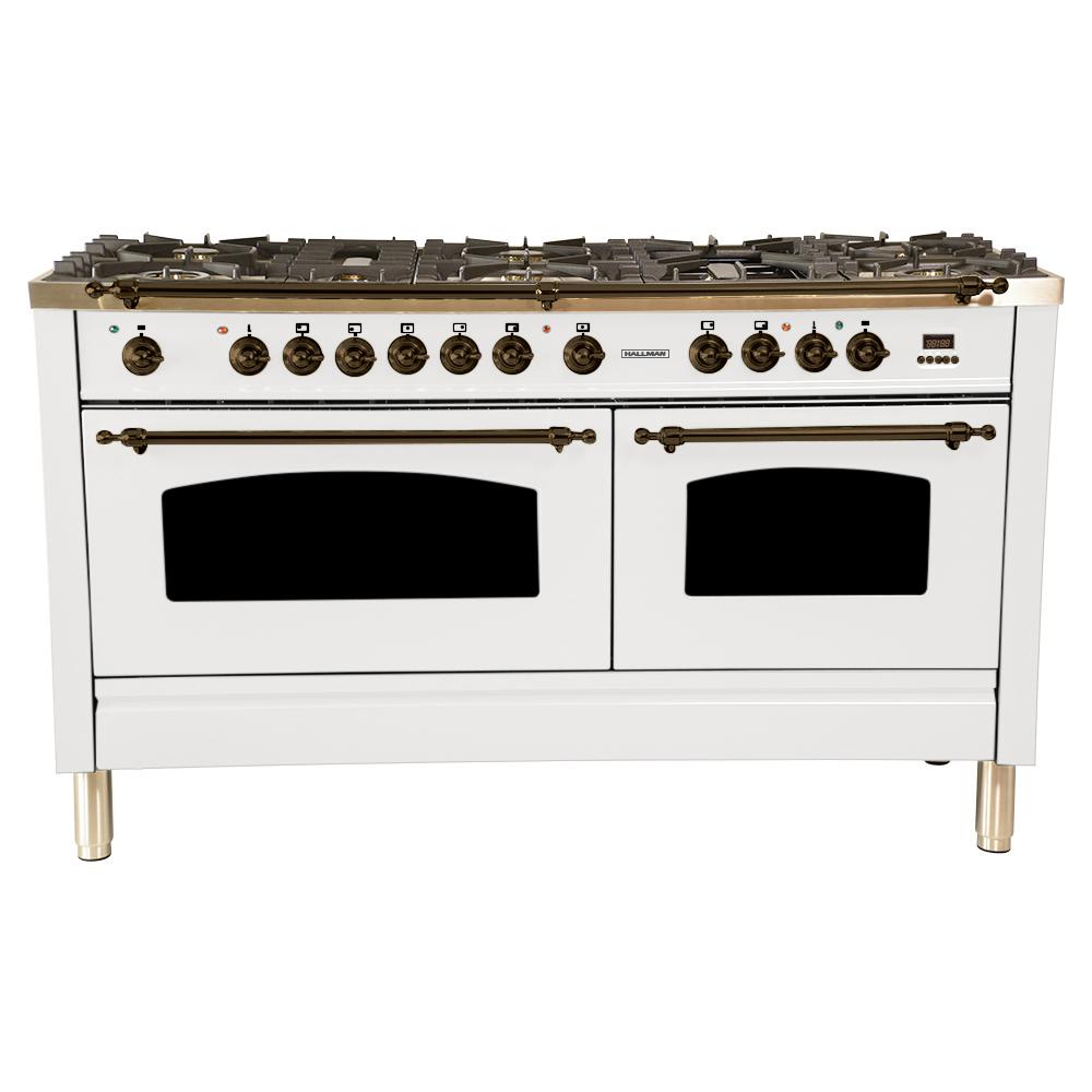 hallman double oven range
