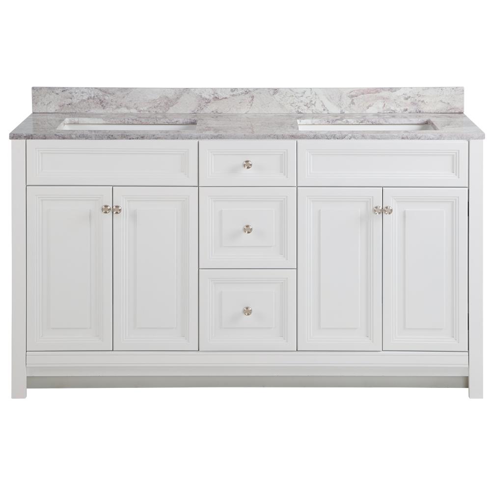 Home Decorators Collection Brinkhill 61 in. W x 22 in. D Bathroom