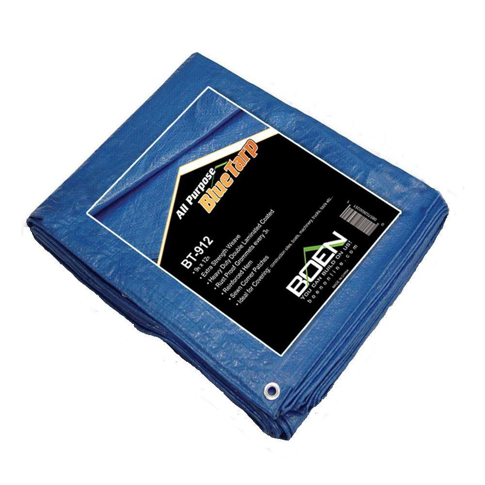 BOEN 25 ft. x 20 ft. All Purpose Blue TarpBT2025 The Home Depot