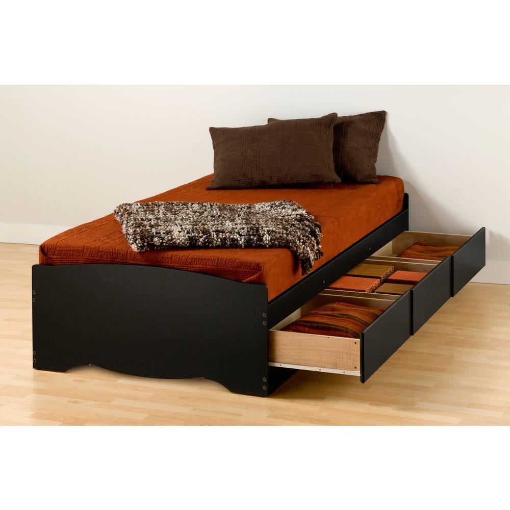 Prepac Sonoma Twin Xl Wood Storage Bed Bbx 4105 K The Home Depot