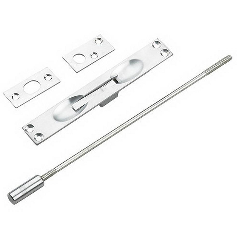 Richelieu Hardware 4 in. Brushed Nickel Surface Bolt-392NBR - The Home ...