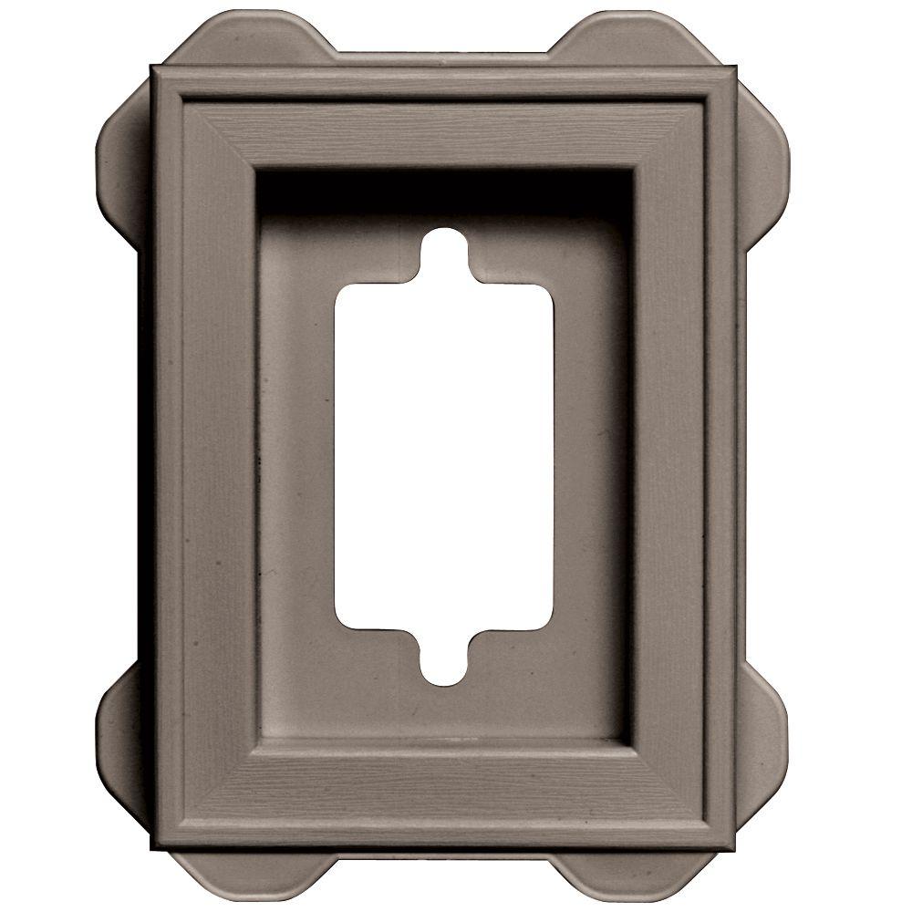 Builders Edge 7.75 in. x 7.75 in. 008 Clay Recessed Mini